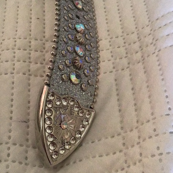 Sparkling Silver Rhinestone Belt - Picture 7 of 7